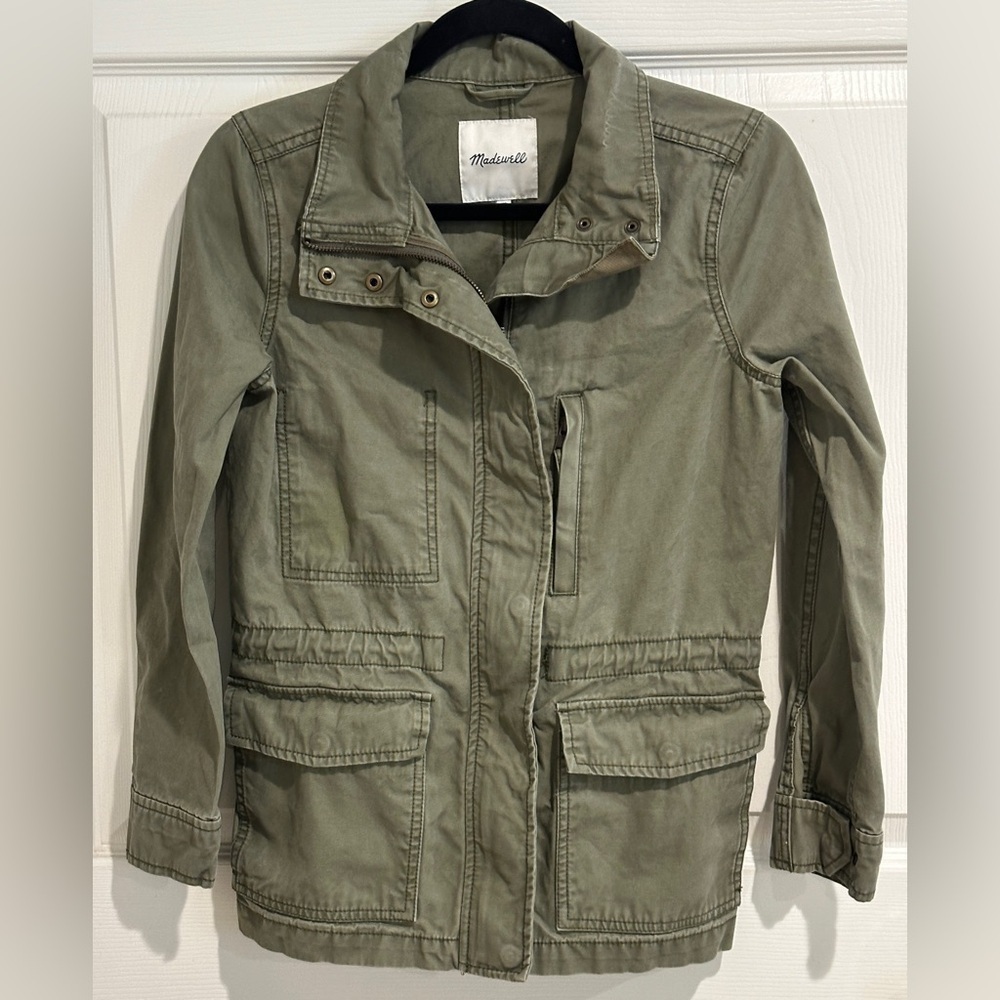 Madewell Foliage Green Surplus Jacket Utility Military Size XS - Picture 4 of 8